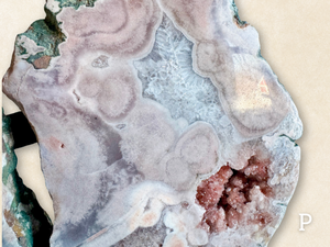 Pink Amethyst Wings on Stand || Showpiece