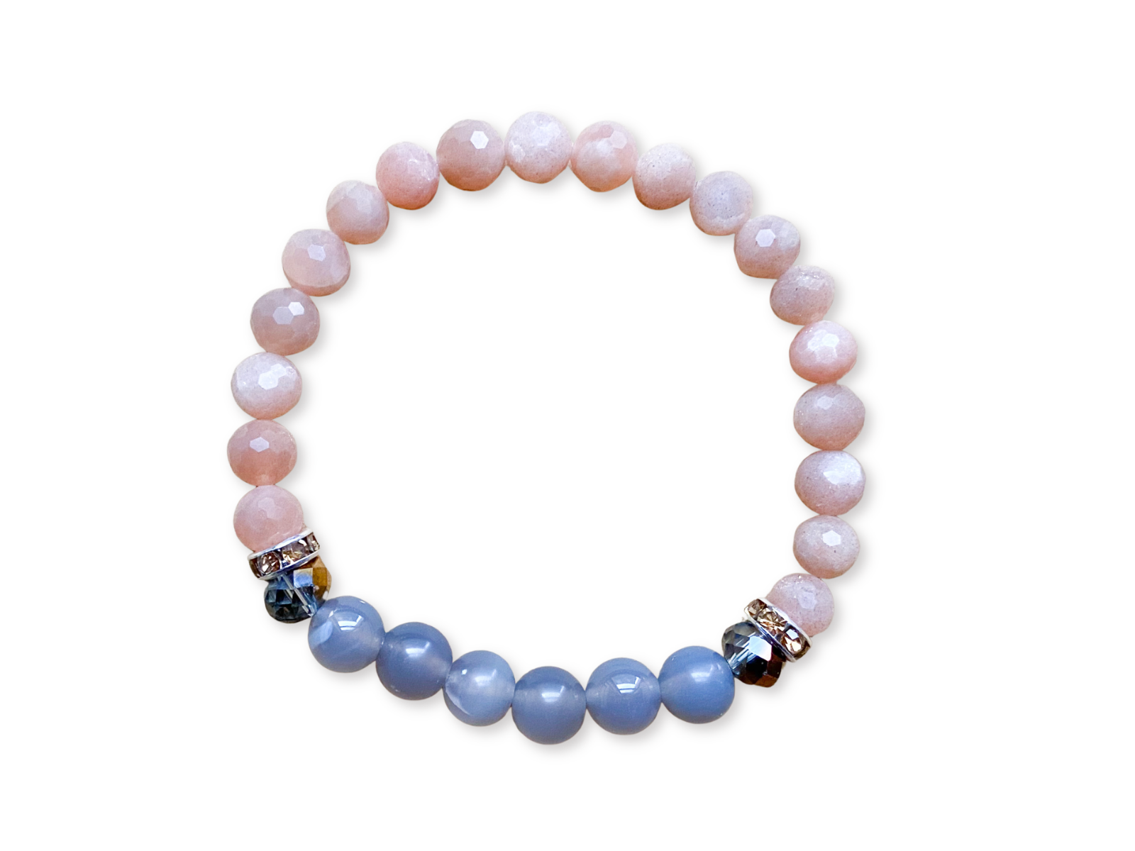 Peach Moonstone & Chalcedony || Reiki Infused