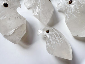 Peruvian Eagle Quartz Point Carvings