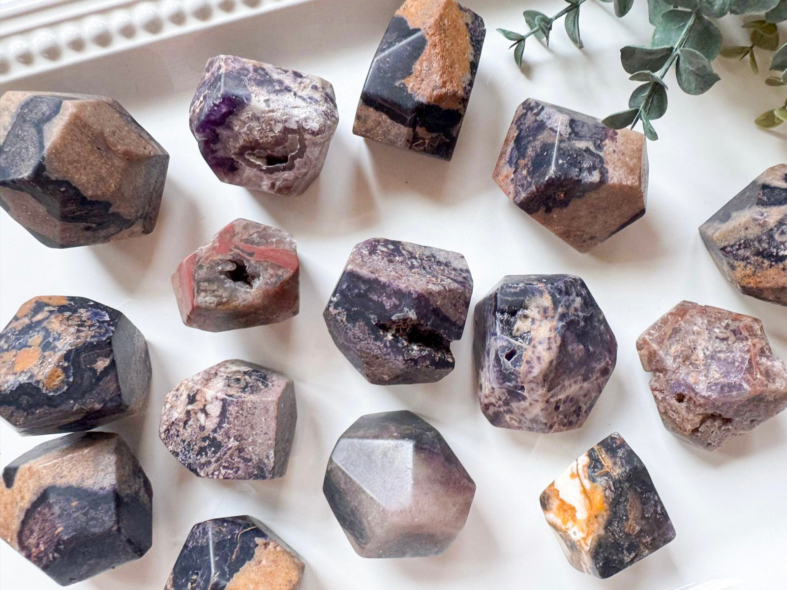 Petrified Fluorite Root Faceted Freeform