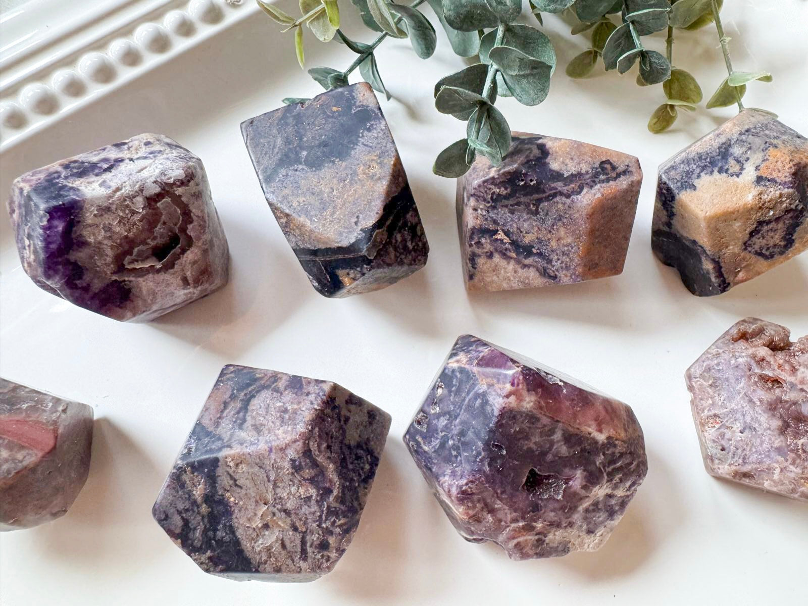 Petrified Fluorite Root Faceted Freeform