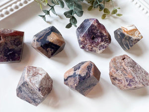Petrified Fluorite Root Faceted Freeform