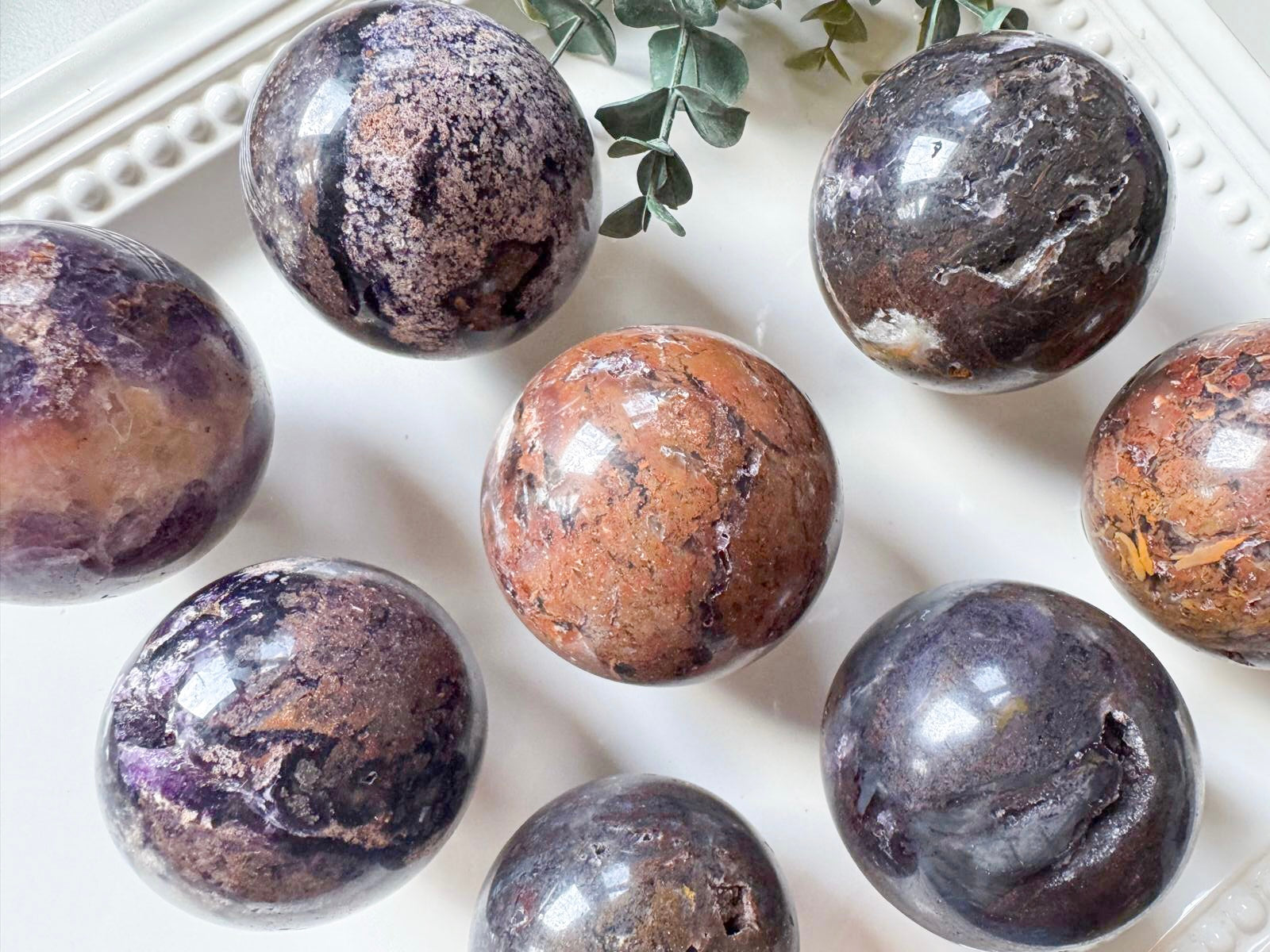 Petrified Fluorite Root Sphere