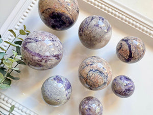 Petrified Root Brecciated Fluorite Sphere