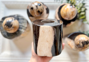 Petrified Wood Candle Holder || Indonesia