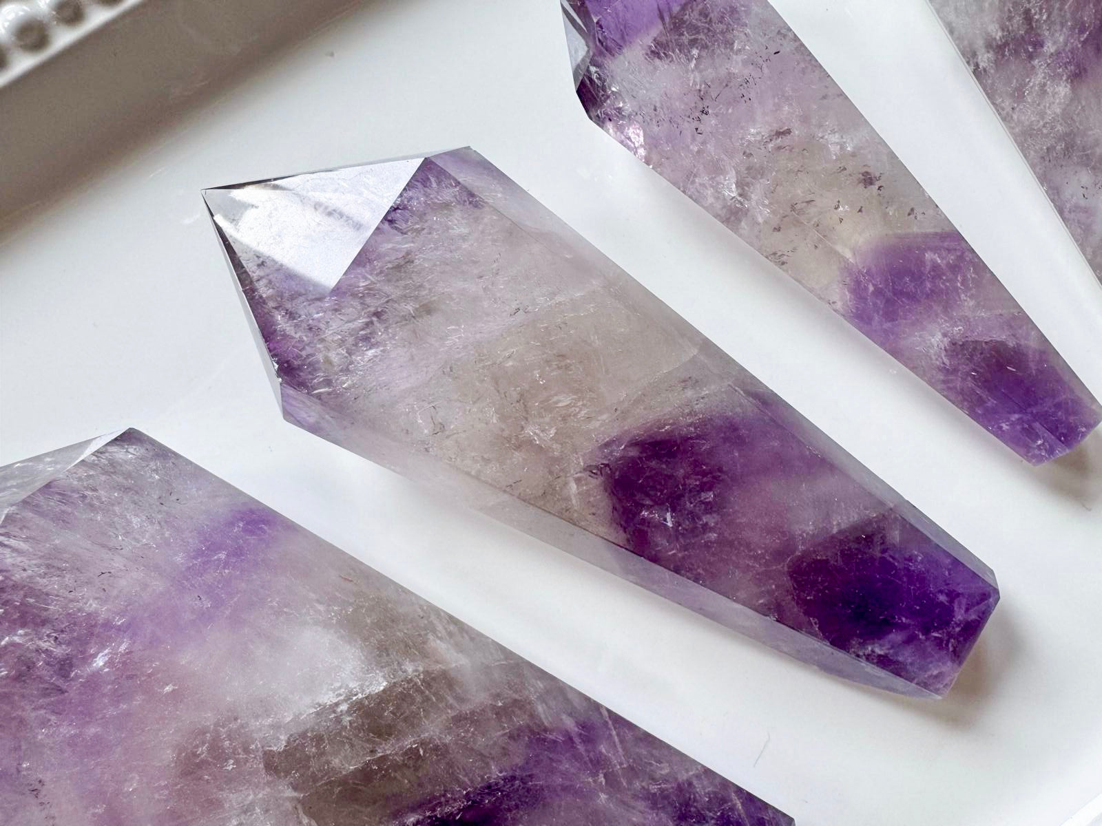 Phantom Amethyst Cut Base Wand || Brazil