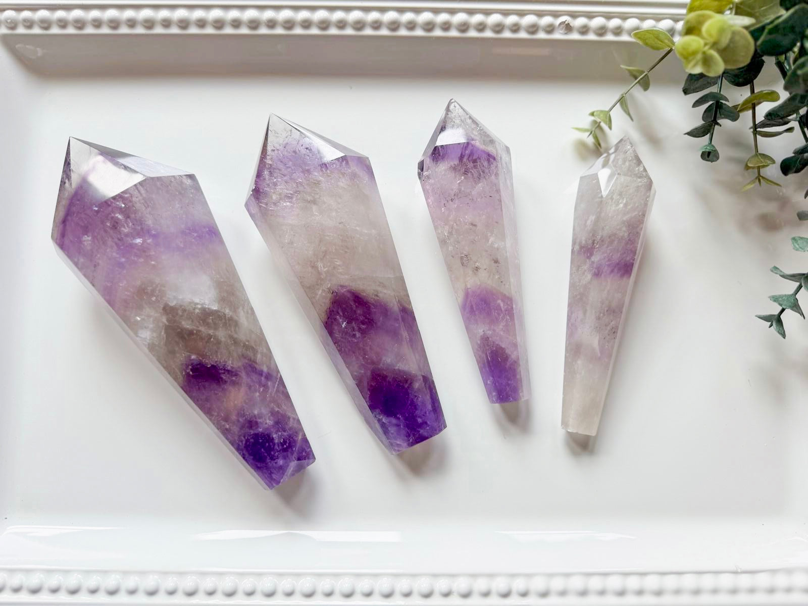 Phantom Amethyst Cut Base Wand || Brazil