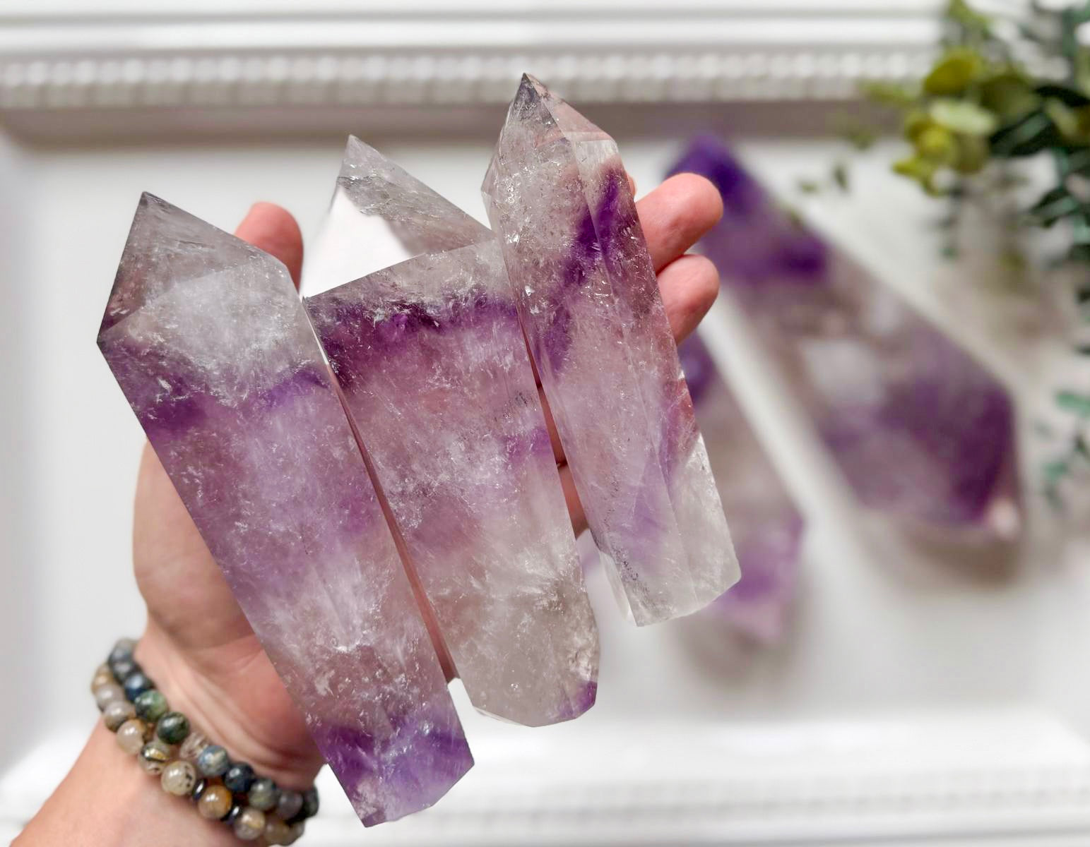 Phantom Amethyst Cut Base Wand || Brazil