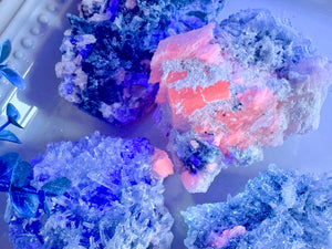 Phantom Fluorite with Calcite || UV Reactive