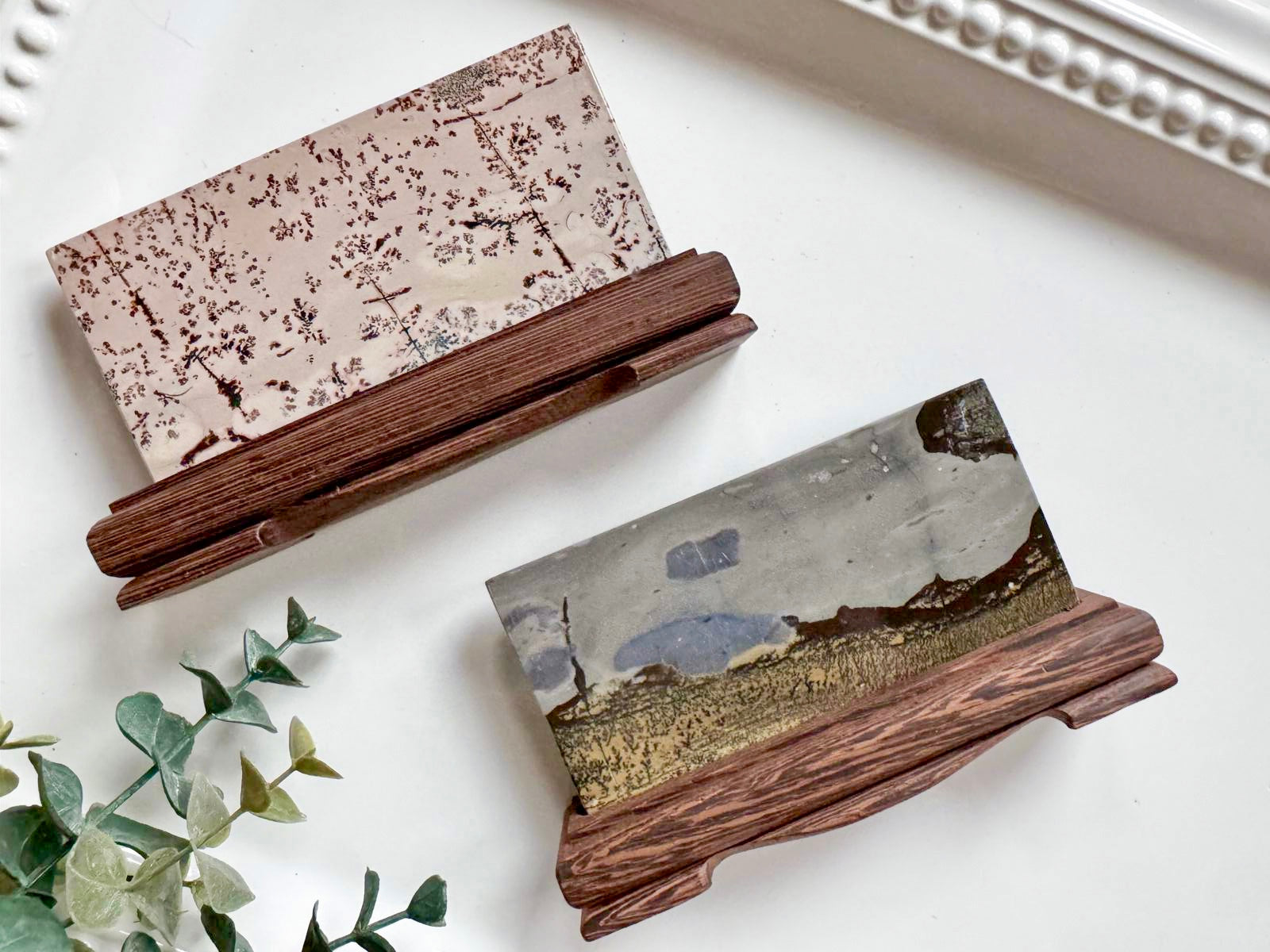 Picture Jasper Slab in Wood Stand