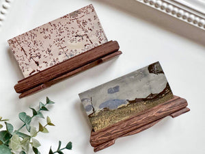 Picture Jasper Slab in Wood Stand