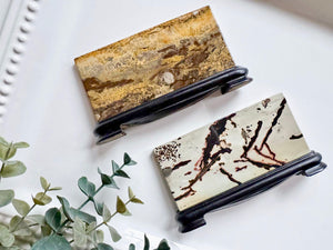 Picture Jasper Slab in Wood Stand