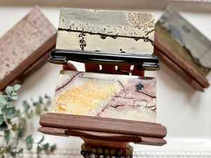 Picture Jasper Slab in Wood Stand