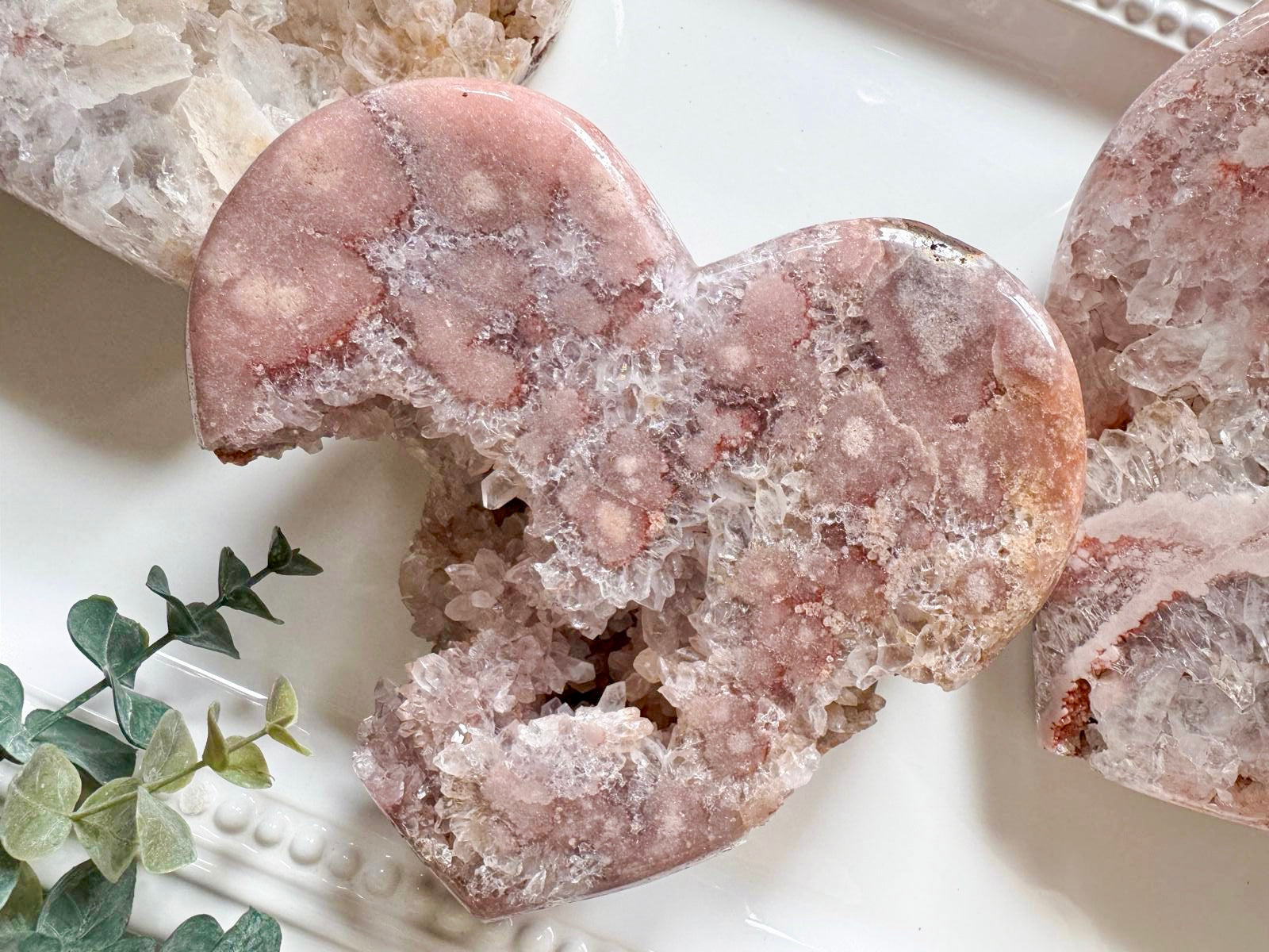 Pink Amethyst Heart Large || Brazil