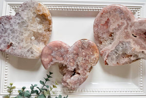 Pink Amethyst Heart Large || Brazil