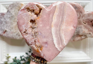 Pink Amethyst Heart Large || Brazil