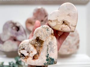 Pink Amethyst Heart Large || Brazil