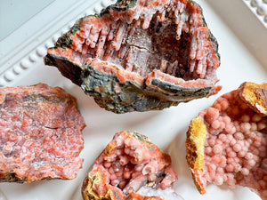 Pink Calcite Geodes || Morocco