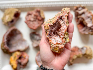 Pink Calcite Geodes || Morocco