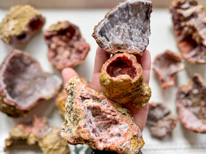 Pink Calcite Geodes || Morocco