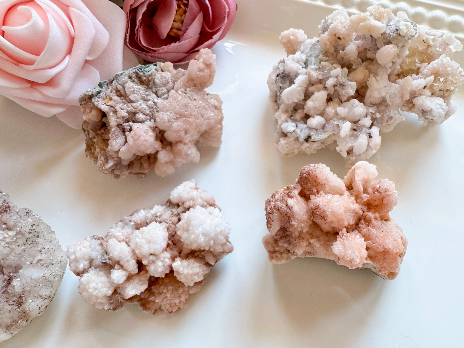 Pink Calcite Starburst Clusters || Morocco