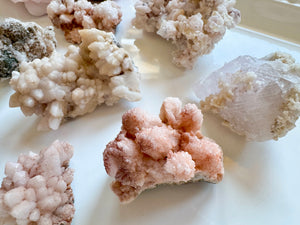 Pink Calcite Starburst Clusters || Morocco