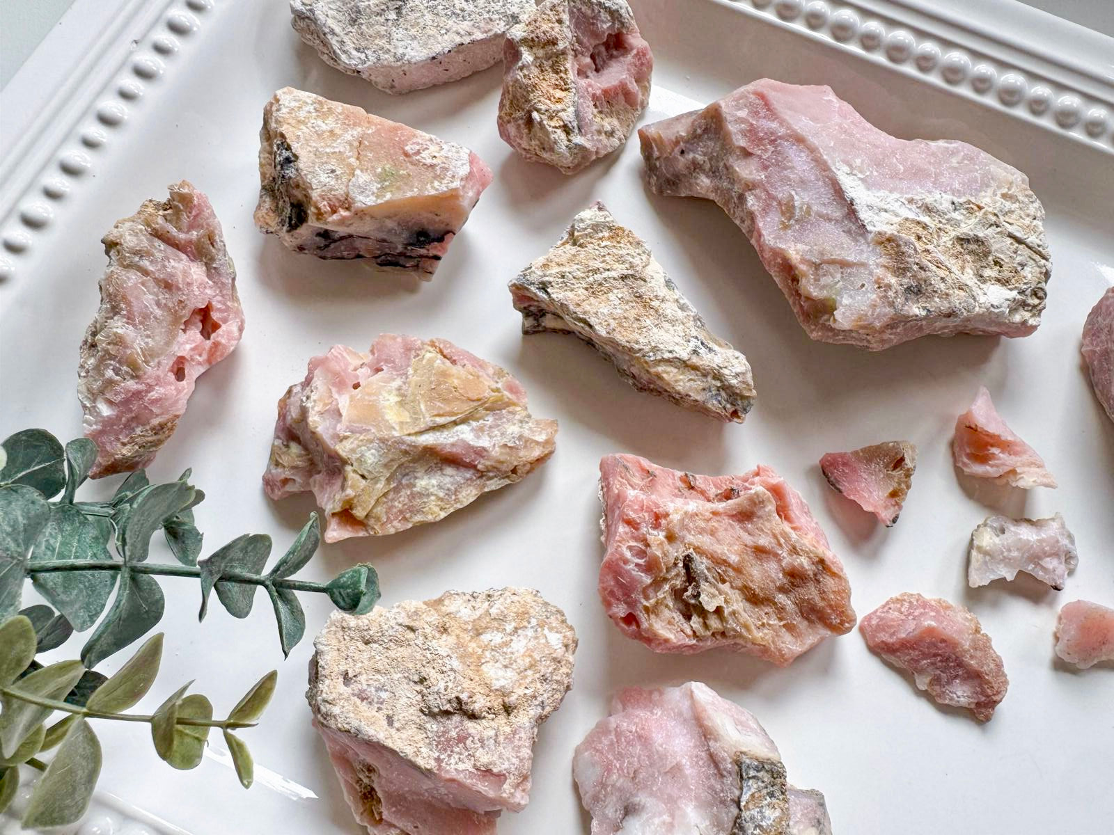 Pink Opal Raw Pieces || Peru
