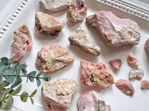 Pink Opal Raw Pieces || Peru