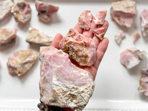 Pink Opal Raw Pieces || Peru
