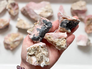 Pink Opal Raw Pieces || Peru