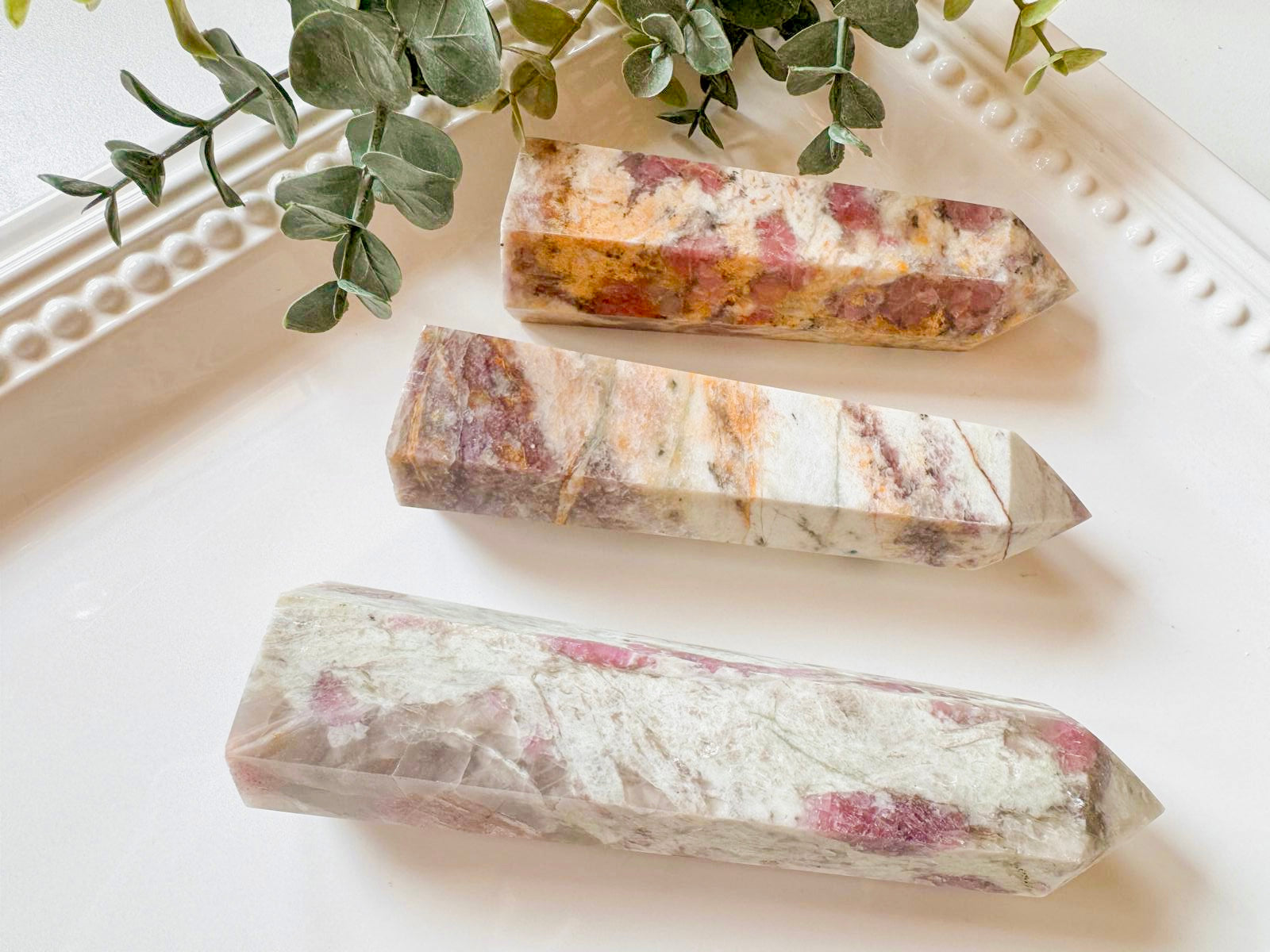 Pink Tourmaline Point || 6-Sided || Large