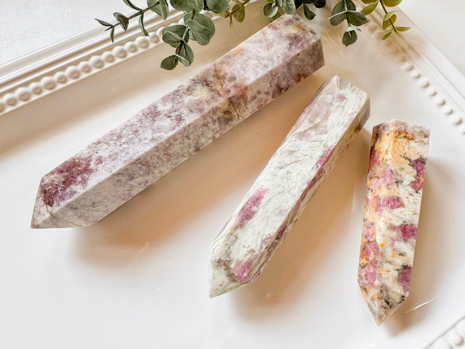 Pink Tourmaline Point || 6-Sided || Large