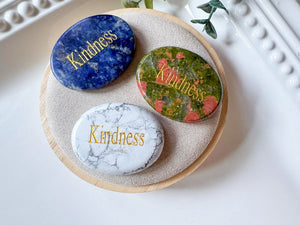Pocket Intentions || Crystal Flat Palm Stone