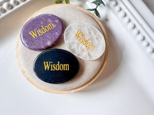 Pocket Intentions || Crystal Flat Palm Stone