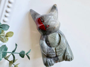 "Pocket Lightening Mouse" Cartoon Crystal Carving