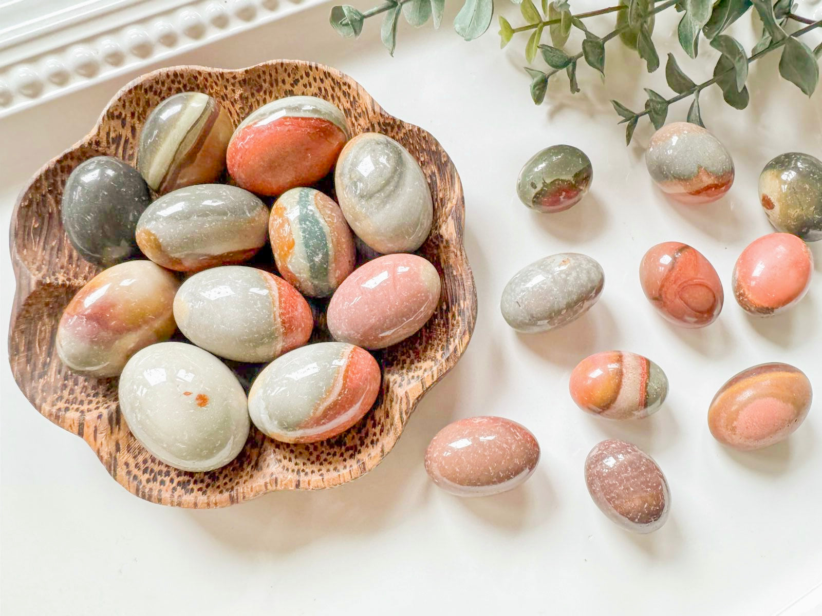Polychrome Jasper Round Tumbled Stone