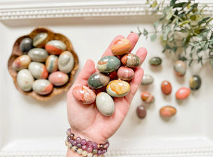 Polychrome Jasper Round Tumbled Stone