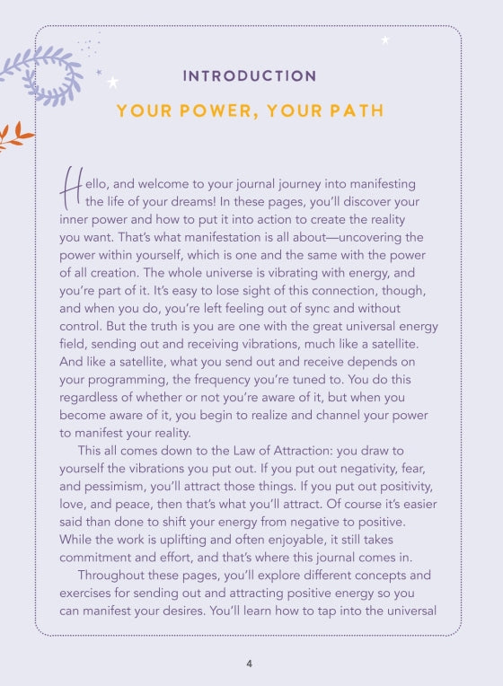 Positive Manifestation Journal (Paperback) || By The Editors of Hay House