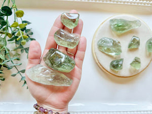 Prasiolite Tumbled Stone