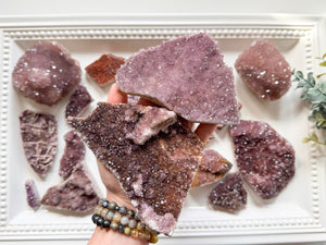 Psudomorph Amethyst with Calcite & Barite || Kütahya, Turkey