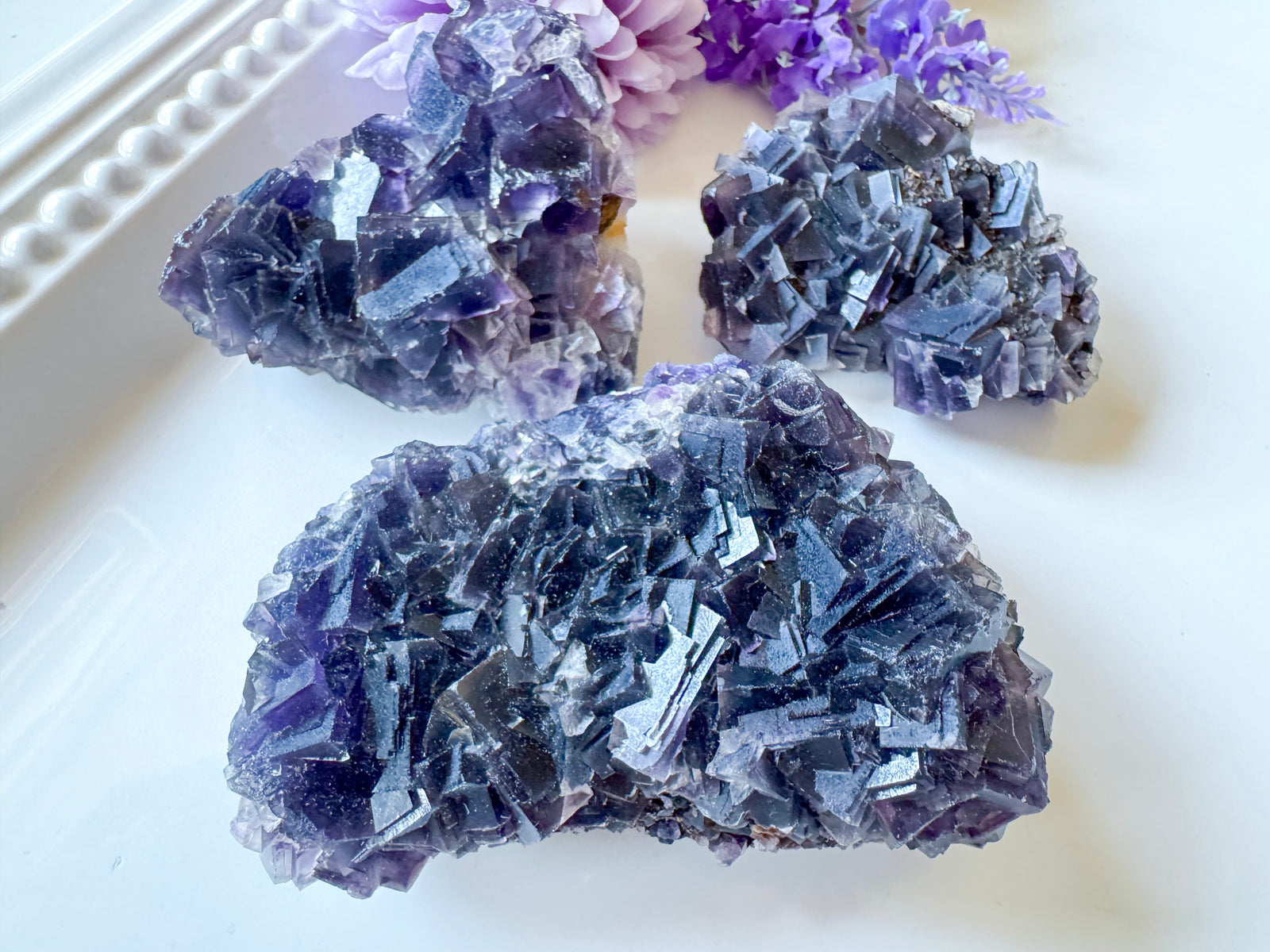 Purple Cubic Fluorite || Anhui Province, China