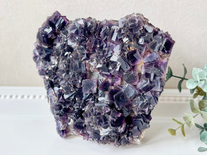 Purple Cubic Fluorite Showpiece Specimen || Anhui Province, China