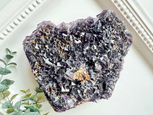 Purple Cubic Fluorite Showpiece Specimen || Anhui Province, China