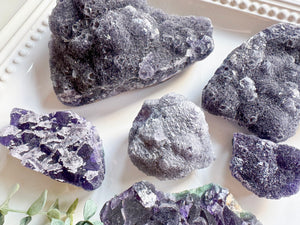 Purple Fluorite Cubic & Botryoidal Fluorite || Zhejiang