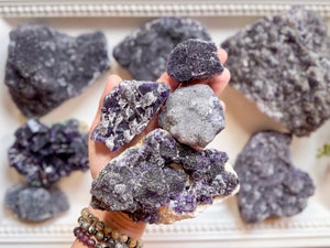 Purple Fluorite Cubic & Botryoidal Fluorite || Zhejiang