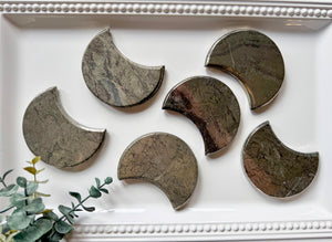 Pyrite Crescent Moon