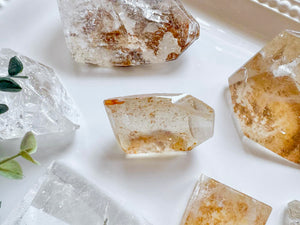 Quartz Raw & Polished Faceted Freeform || Madagascar