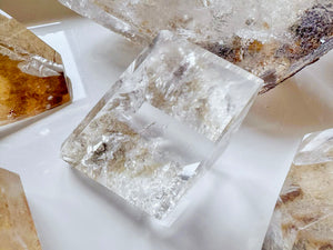 Quartz Raw & Polished Faceted Freeform || Madagascar