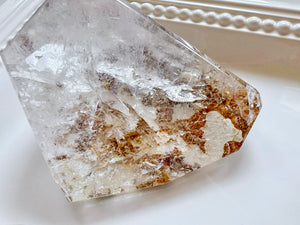 Quartz Raw & Polished Faceted Freeform || Madagascar