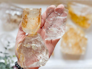 Quartz Raw & Polished Faceted Freeform || Madagascar